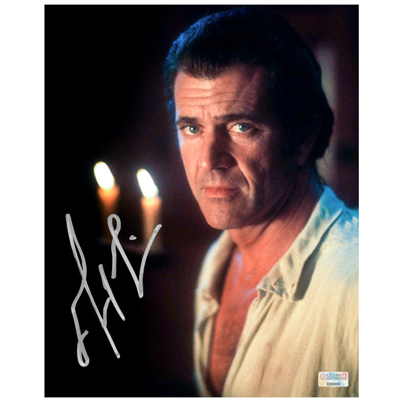 Mel Gibson Autographed 2000 The Patriot Benjamin Martin 8x10 Close Up Photo