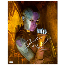 Load image into Gallery viewer, Karen Gillan Autographed 2017 Guardians of the Galaxy Vol 2 Nebula 11x14 Scene Photo