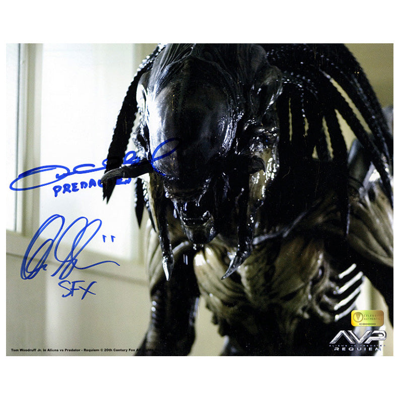 Alec Gillis, Tom Woodruff Jr. Autographed AVP: Aliens vs Predator Requiem 8×10 Photo