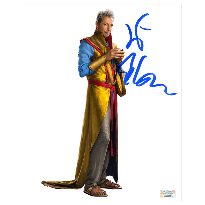 Jeff Goldblum Autographed Thor: Ragnarok The Grandmaster 8x10 Studio Photo