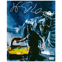 Load image into Gallery viewer, Jeff Goldblum Autographed Jurassic Park T-Rex Scene 8x10 Photo