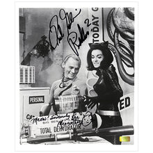 Load image into Gallery viewer, Frank Gorshin and Lee Meriwether Autographed 8×10 Riddler and Catwoman Dehydrator Photo