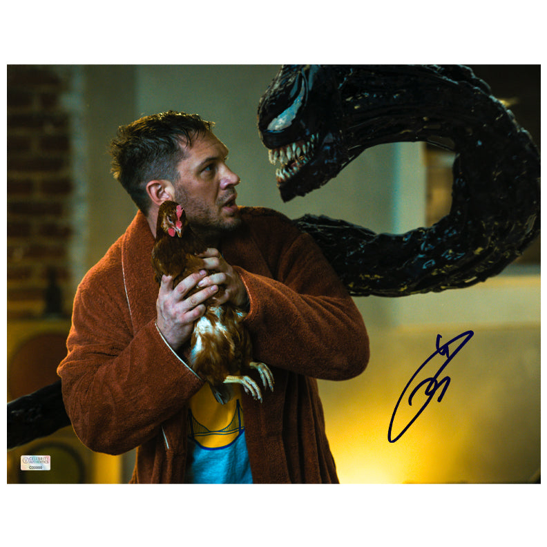 Tom Hardy Autographed 2018 Venom 11x14 Scene Photo