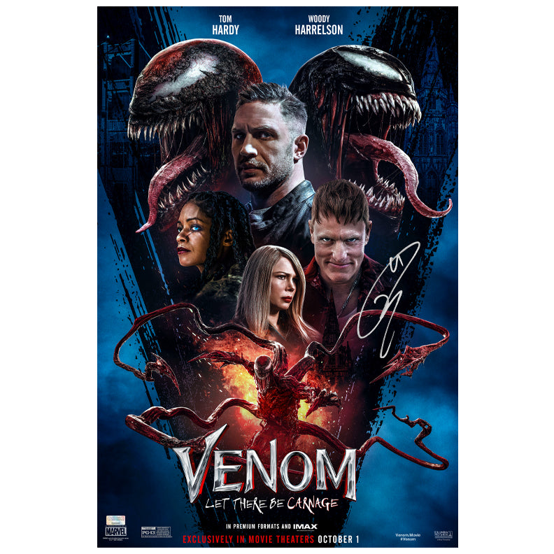 Tom Hardy Autographed 2021 Venom: Let There Be Carnage 16x24 Movie Poster