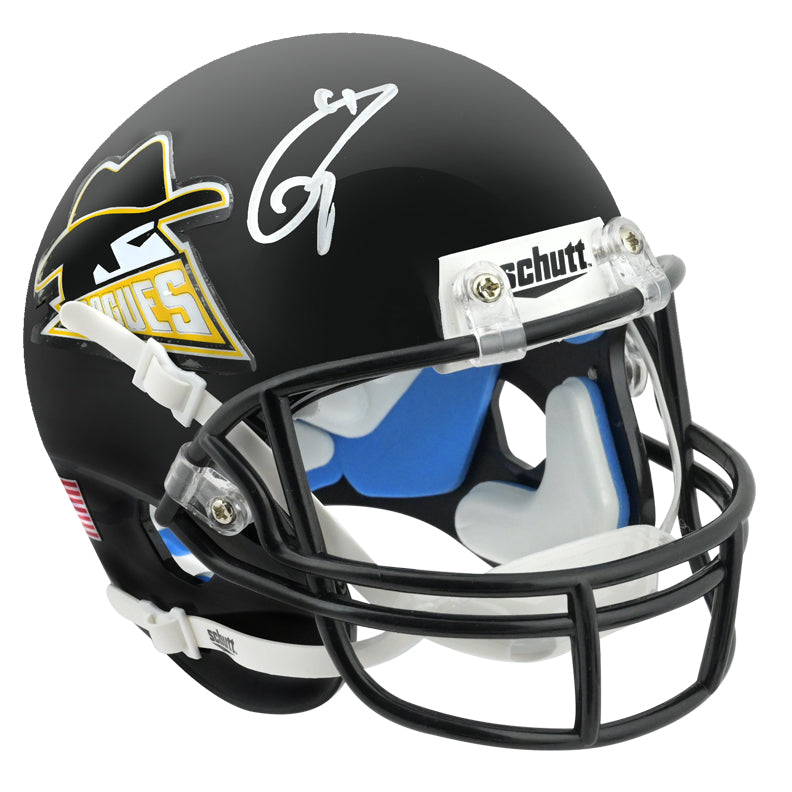 dark knight football helmet Tom Hardy Autographed The Dark Knight Rises Gotham Rogues Mini-Helmet