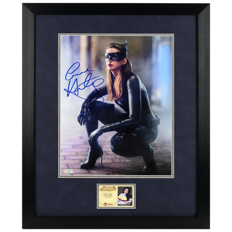 Anne Hathaway Autographed 2012 The Dark Knight Rises Catwoman 11x14 Photo