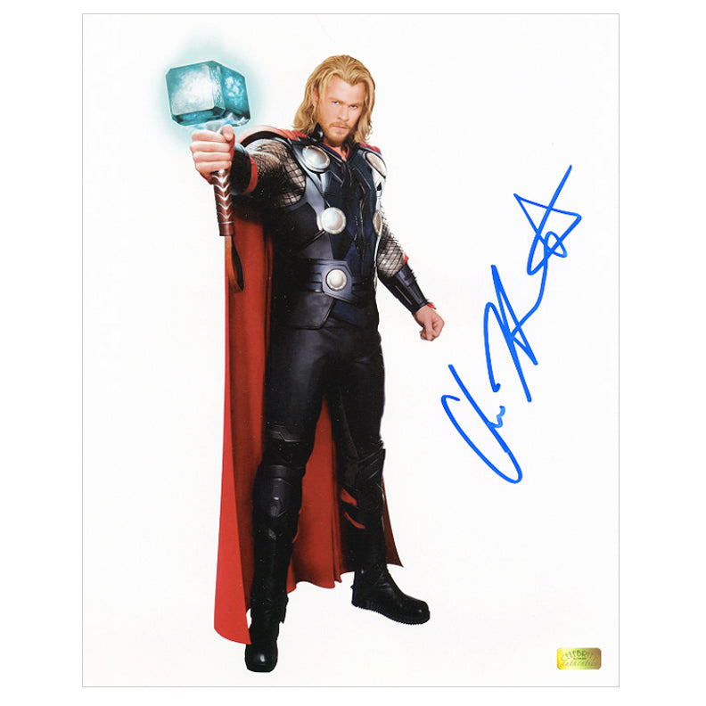 Chris Hemsworth Autographed Thor Movie Concept Art 8x10 Photo