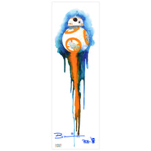Load image into Gallery viewer, Brian Herring Autographed Star Wars BB-8 5.5x17 Art Print