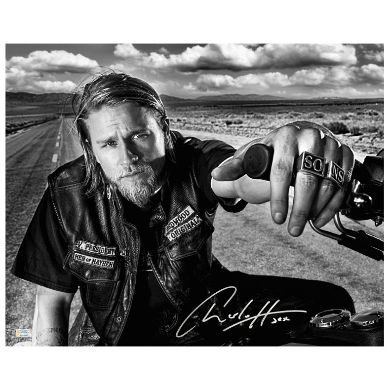 Charlie Hunnam Autographed Sons of Anarchy Open Road 16x20 Photo