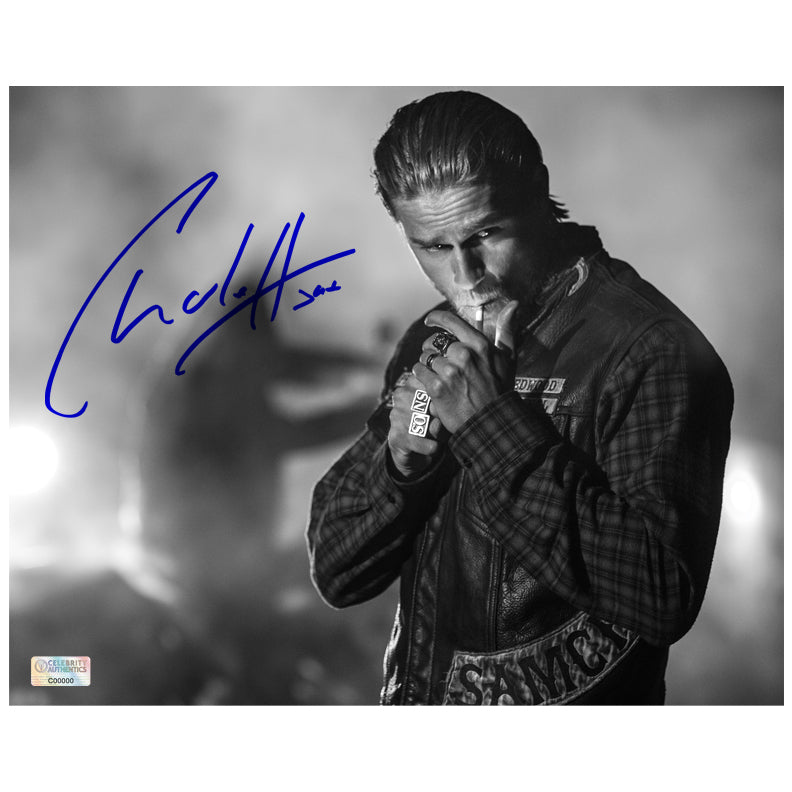 Charlie Hunnam Autographed Sons of Anarchy Night Run 8x10 Photo