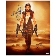Load image into Gallery viewer, Milla Jovovich Autographed 2007 Resident Evil: Extinction Alice Desert 16x20 Photo