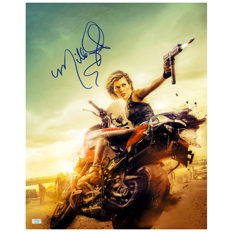 Milla Jovovich Autographed 2016 Resident Evil: The Final Chapter Escape 16x20 Photo