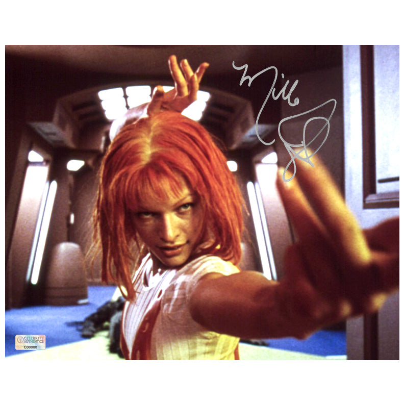 Milla Jovovich Autographed 1997 The Fifth Element Leeloo 8x10 Photo