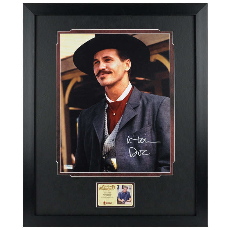 Val Kilmer Autographed Tombstone Doc Holliday 11x14 Photo