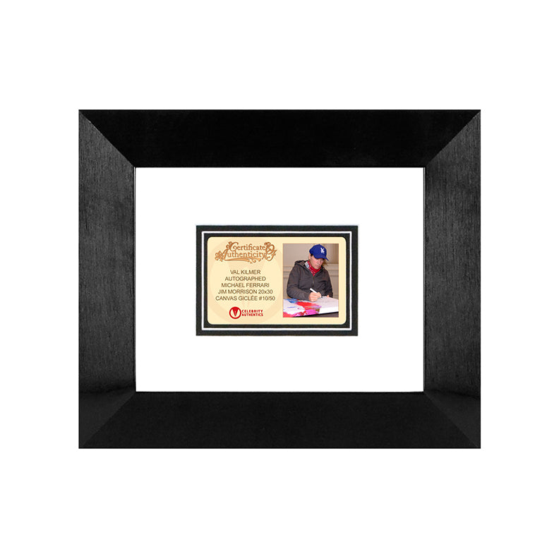 Val Kilmer Autographed Michael Ferrari Jim Morrison 33"×23" Framed Canvas Giclée