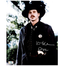Load image into Gallery viewer, Val Kilmer Autographed Tombstone Doc Holliday 8×10 Photo with &#39;Doc&#39; Inscription