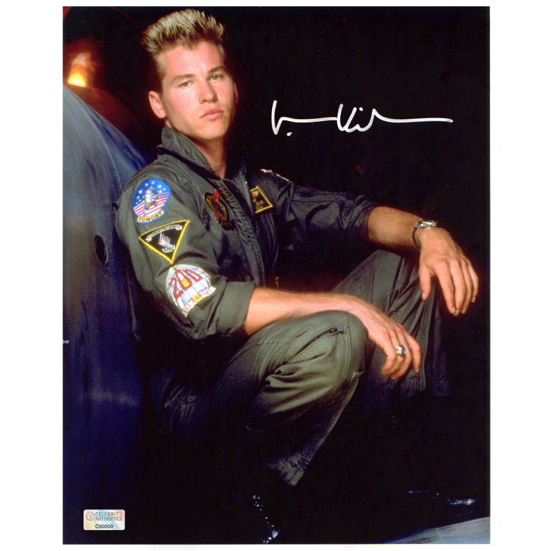 Val Kilmer Autographed Top Gun Iceman 8x10 Portrait Photo