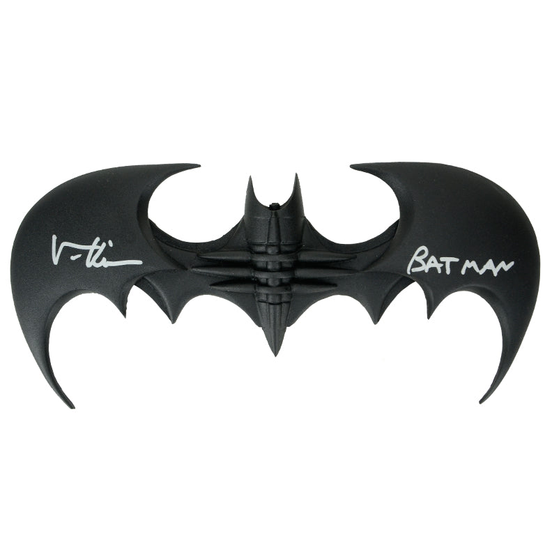 Val Kilmer Autographed Batman Forever Batarang with Batman Inscription