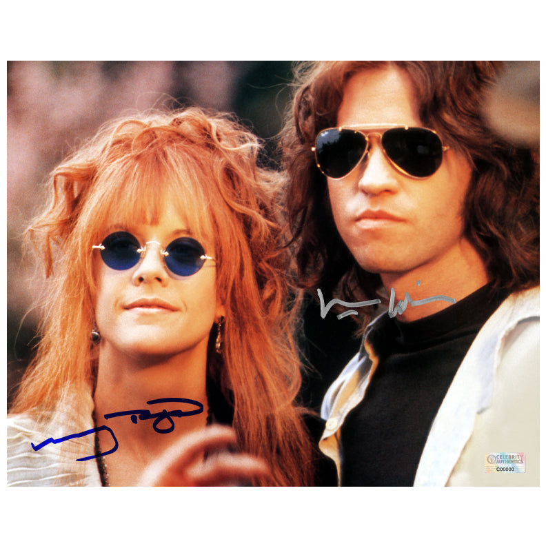 Val Kilmer and Meg Ryan Autographed 1991 The Doors Jim Morrison and Pamela Courson 8x10 Photo