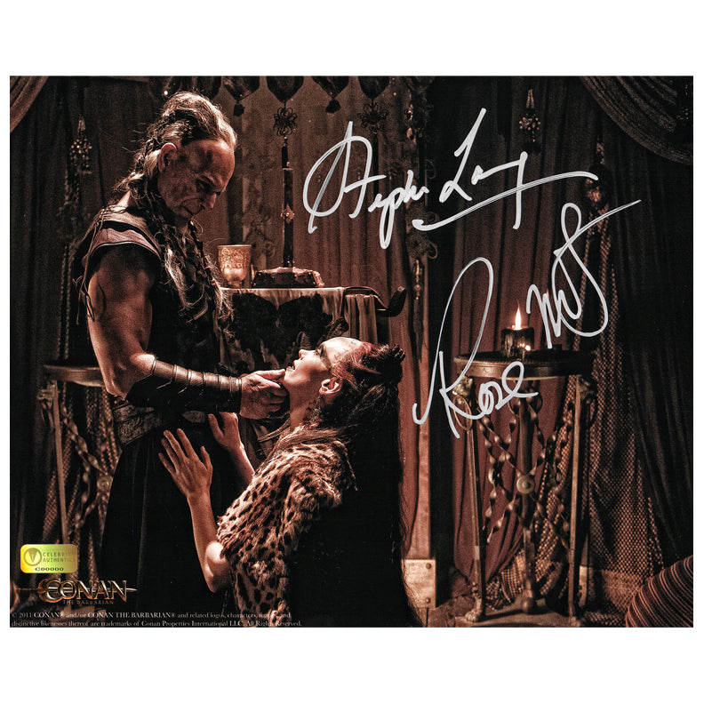 Rose McGowan and Stephen Lang Autographed Conan the Barbarian Marique and Zym Promise 8×10 Photo