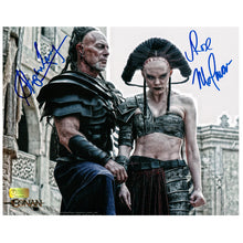 Load image into Gallery viewer, Rose McGowan and Stephen Lang Autographed Conan the Barbarian Marique and Zym 8×10 Scene Photo