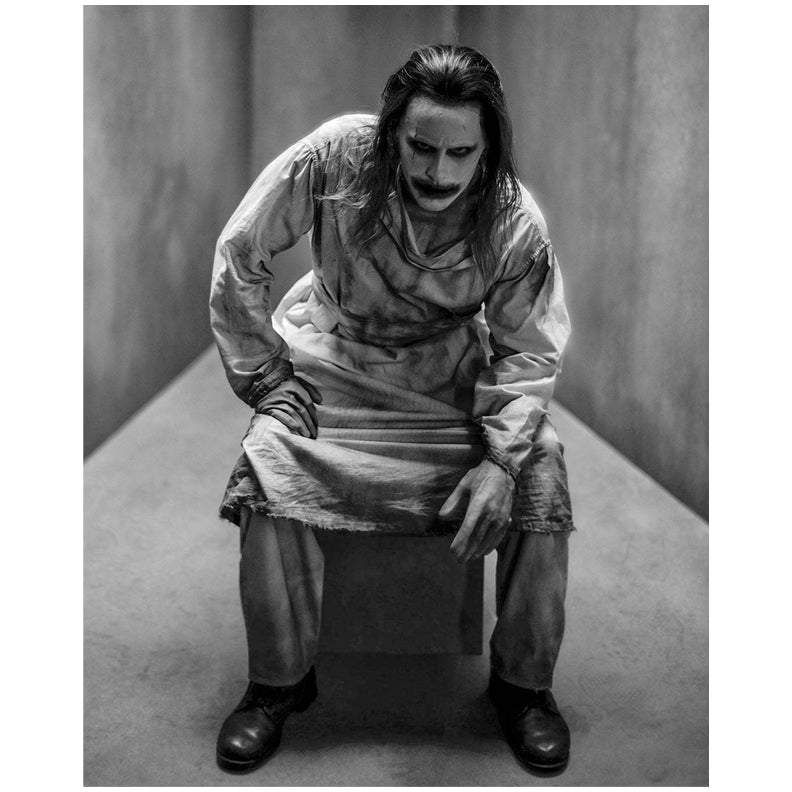 Jared Leto Autographed 2021 Zack Snyder's The Justice League The Joker 8x10 Black & White Photo Pre-Order