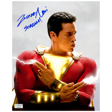 Load image into Gallery viewer, Zachary Levi Autographed Shazam! Sparkle Fingers 8x10 Photo