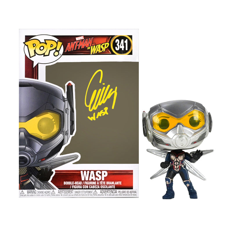 Evangeline Lilly Autographed Marvel's Ant-Man & The Wasp #341 POP! Vinyl Figure with 'Wasp' Inscription