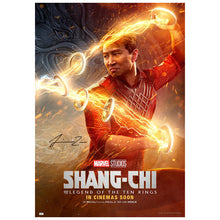 Load image into Gallery viewer, Simu Liu Autographed Shang-Chi and the Legend of the Ten Rings Original 27x40 Double-Sided Advance Movie Poster