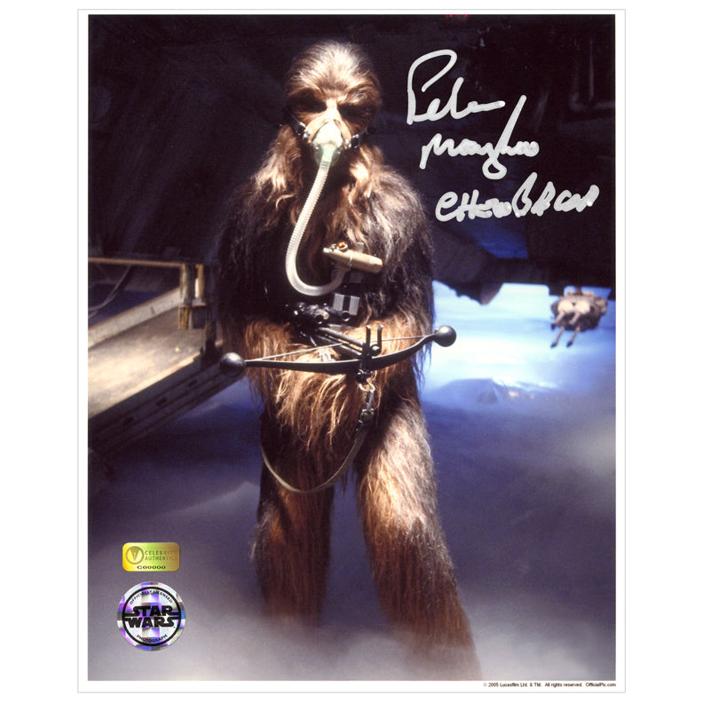 Peter Mayhew Autographed Star Wars Chewbacca Mynock Hunt 8×10 Photo