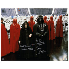 Load image into Gallery viewer, David Prowse and Ian McDiarmid Autographed Star Wars Darth Vader and Emperor Palpatine Death Star 11x14 Photo