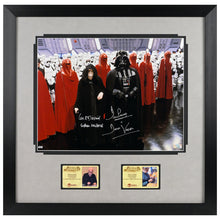 Load image into Gallery viewer, David Prowse and Ian McDiarmid Autographed Star Wars Darth Vader and Emperor Palpatine Death Star 11x14 Photo