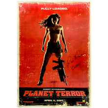 Load image into Gallery viewer, Rose McGowan Autographed Grindhouse Planet Terror Fully Loaded 24x36 Single Sided Movie Poster