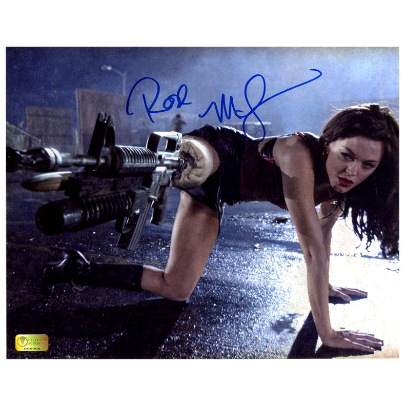 Rose McGowan Autographed Grindhouse Planet Terror Take Aim 8×10 Photo