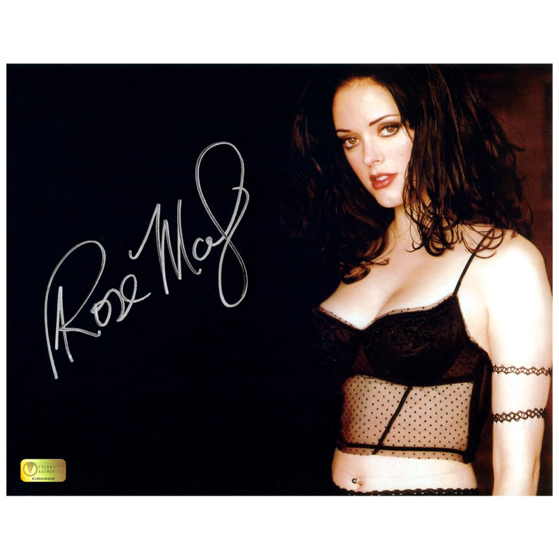 Rose McGowan Autographed Sexy Portrait 8x10 Photo