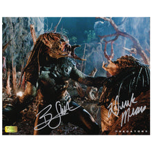 Load image into Gallery viewer, Derek Mears and Brian Steele Autographed Predators Battle 8x10 Photo