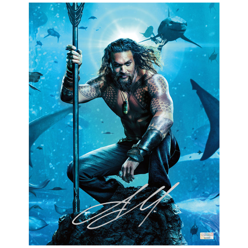 Jason Momoa Autographed Aquaman 11x14 Photo