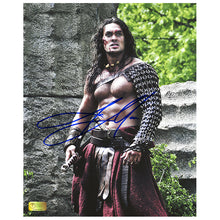 Load image into Gallery viewer, Jason Momoa Autographed Conan Battle Victory 8x10 Photo
