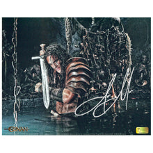 Load image into Gallery viewer, Jason Momoa Autographed Conan the Barbarian Water Battle 8x10 Photo