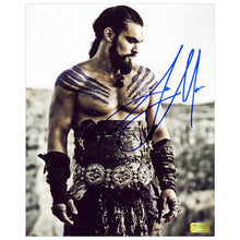 Load image into Gallery viewer, Jason Momoa Autographed Game of Thrones Khal Drogo Dothraki Warrior 8x10 Photo
