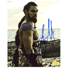 Load image into Gallery viewer, Jason Momoa Autographed Game of Thrones Warrior King 8x10 Photo