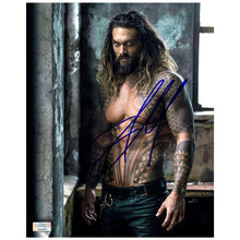 Load image into Gallery viewer, Jason Momoa Autographed Justice League Aquaman 8x10 Photo