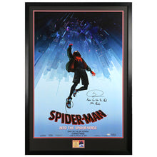 Load image into Gallery viewer, Shameik Moore Autographed Spider-Man Into The Spider-Verse The Dive Original 27x40 Single-Sided Movie Poster with Special Inscription
