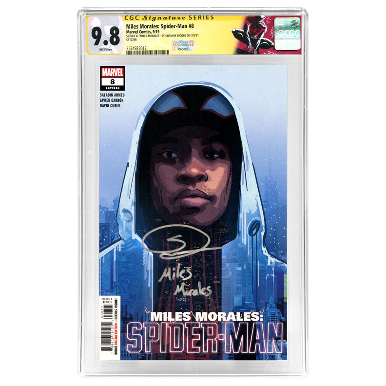 Shameik Moore Autographed Miles Morales: Spider-Man #8 CGC SS 9.8 (mint)