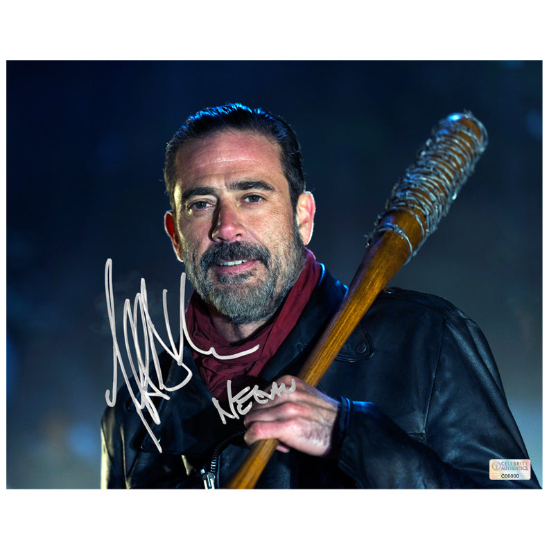 Jeffrey Dean Morgan Autographed The Walking Dead Negan 8x10 Portrait Photo