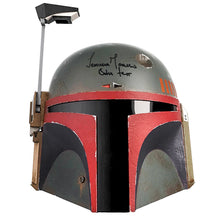 Load image into Gallery viewer, Temuera Morrison Autographed Star Wars The Black Series Boba Fett Re-Armored Premium Electronic Helmet