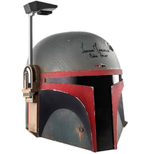 Load image into Gallery viewer, Temuera Morrison Autographed Star Wars The Black Series Boba Fett Re-Armored Premium Electronic Helmet