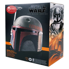 Load image into Gallery viewer, Temuera Morrison Autographed Star Wars The Black Series Boba Fett Re-Armored Premium Electronic Helmet