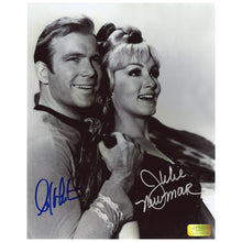Load image into Gallery viewer, William Shatner and Julie Newmar Autographed Star Trek Kirk and Eleen 8x10 Photo