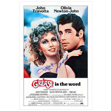 Load image into Gallery viewer, Olivia Newton-John &amp; John Travolta Autographed Grease 27x40 Poster